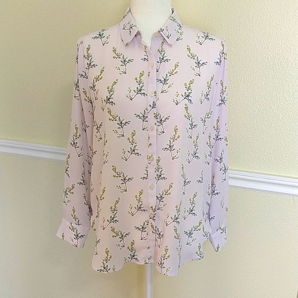 LOFT Floral Blouse